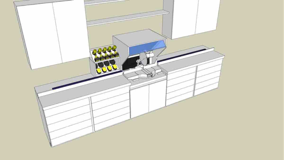 How to build a Miter Saw Station free project with Google SketchUp.