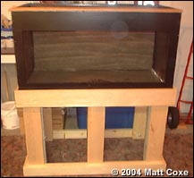 Build a stand for your aquarium using these free plans.