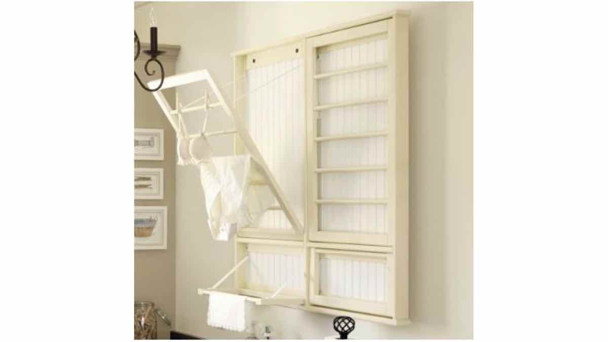 racks,laundry rooms,clothes drying racks,free woodworking plans,projects,diy,wall mounted