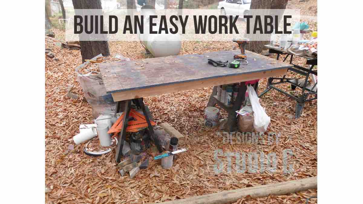 How to build a Easy to Build Work Table free project