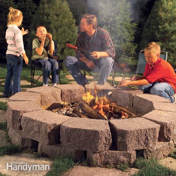 How to build a Stone Firepit.