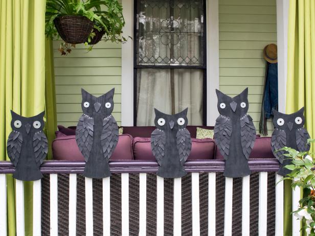 How to build Halloween plywood owl silhouettes