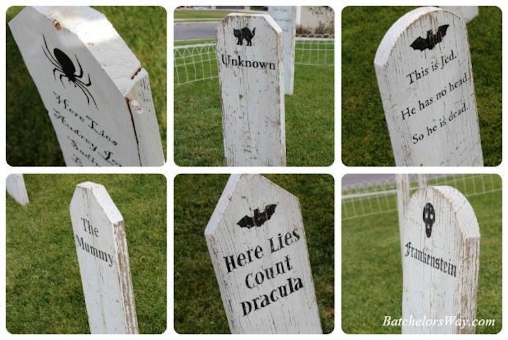 How to build a Tombstones for Halloween free projects